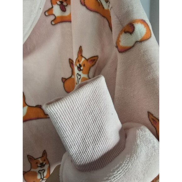 THE OODIE Adult Oversized Hoodie Blanket Fleece Sherpa Corgi Dog Print- ONE SIZE - Picture 8 of 16